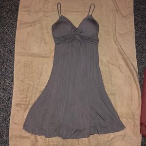 Gray spaghetti strap dress